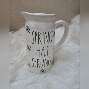Rae Dunn Ceramic Pitcher - Spring Has Sprung